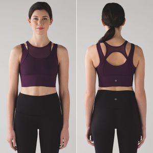 🚫SOLD🚫Lululemon Double Tap Bra II - Darkest Magenta 8